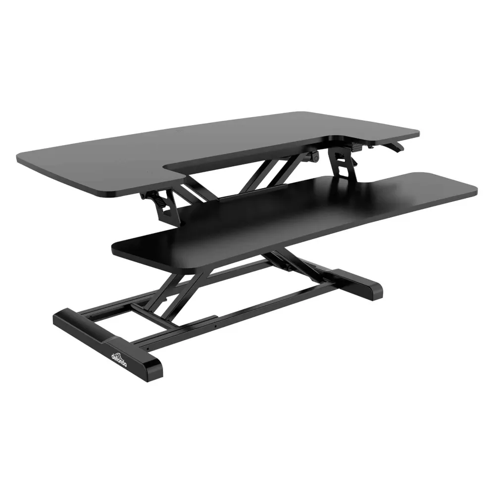 Dellonda Height-Adjustable Standing Desk Riser 89cm - A